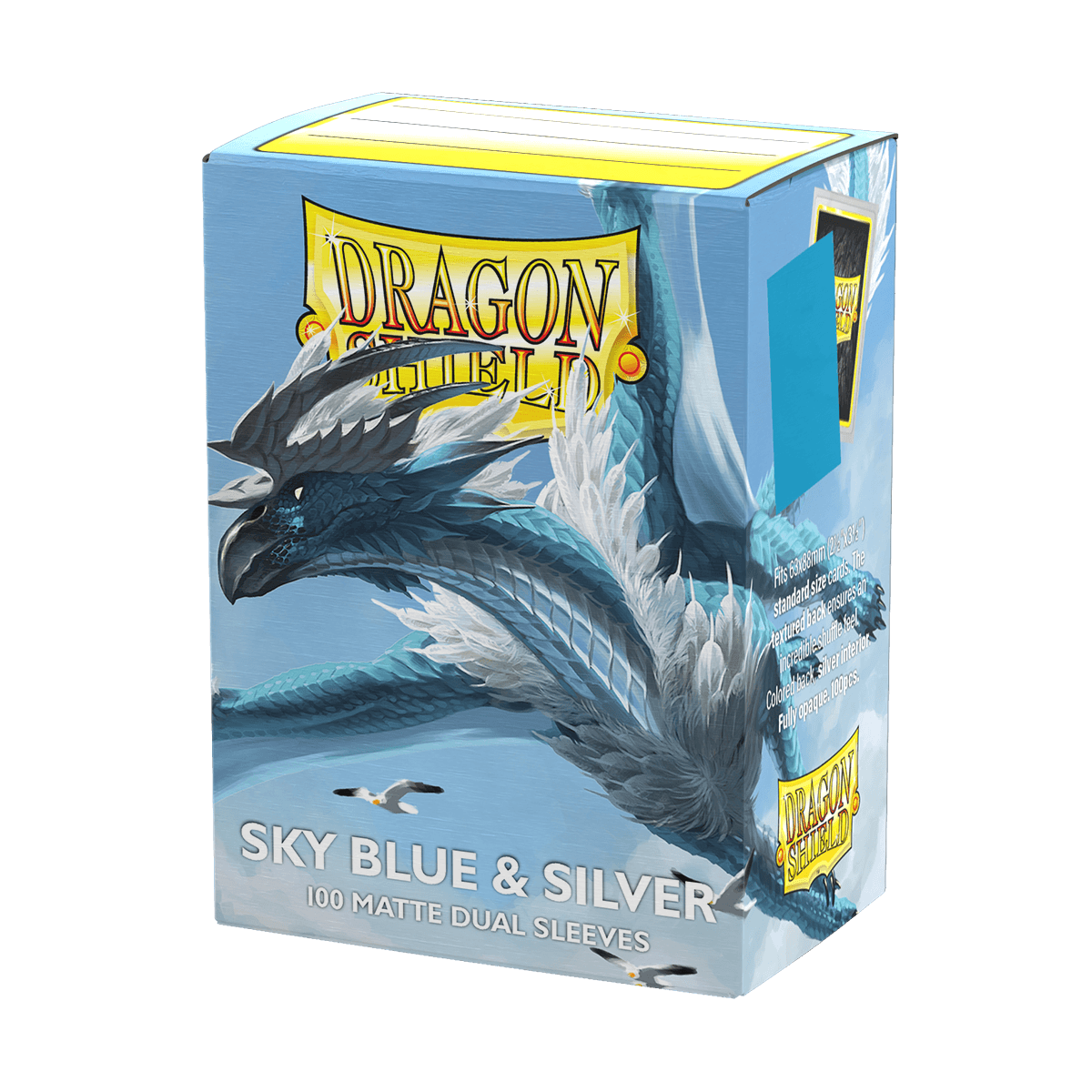 Sky Blue & Silver - Matte Dual Sleeves Standard Size