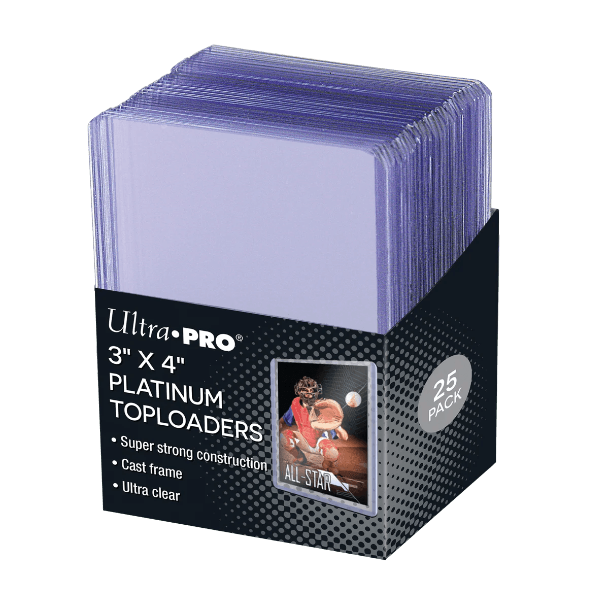 Ultra Pro 3" x 4" Platinum Toploader (25ct)