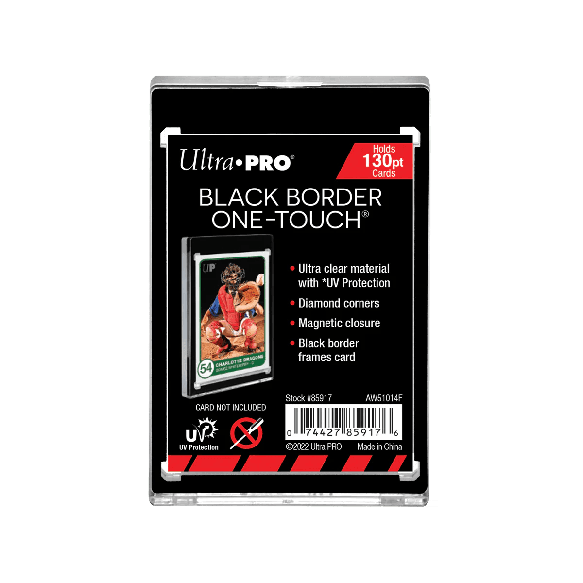 Ultra Pro 130pt Black Border UV ONE-TOUCH Magnetic Holder