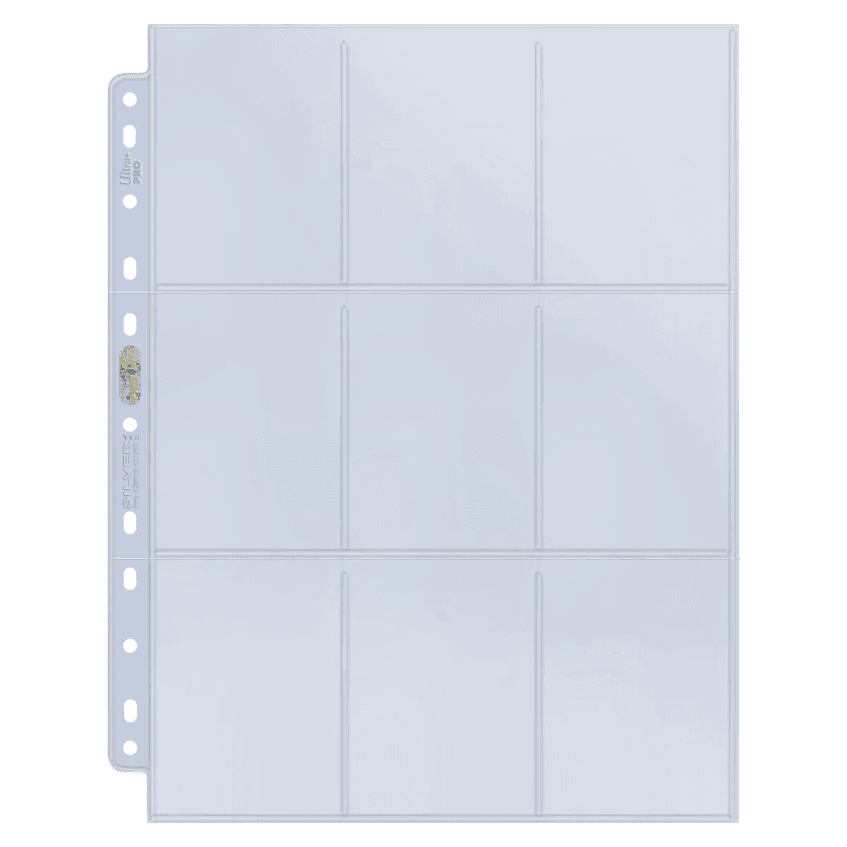 Ultra Pro 9-Pocket Silver Series Page for Standard Size Cards (11-Holes)