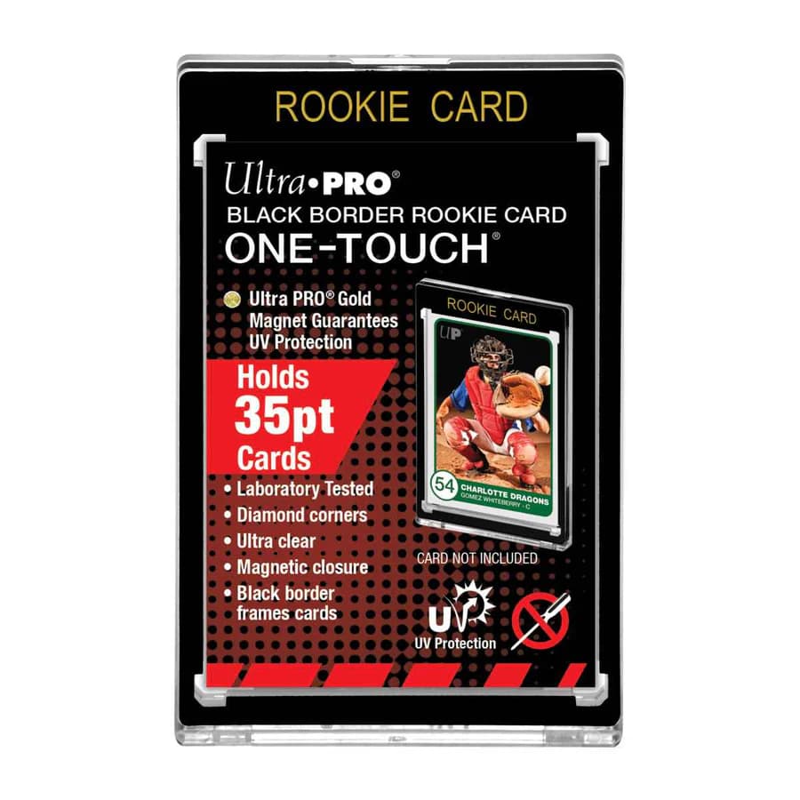 Ultra Pro ONE-TOUCH 35pt ROOKIE Black Border UV Magnetic Holder