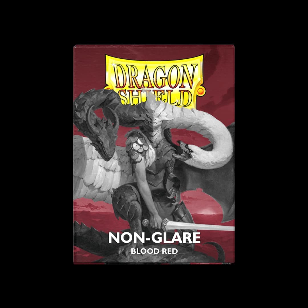 Blood Red - Non-Glare - Matte Sleeves - Standard Size