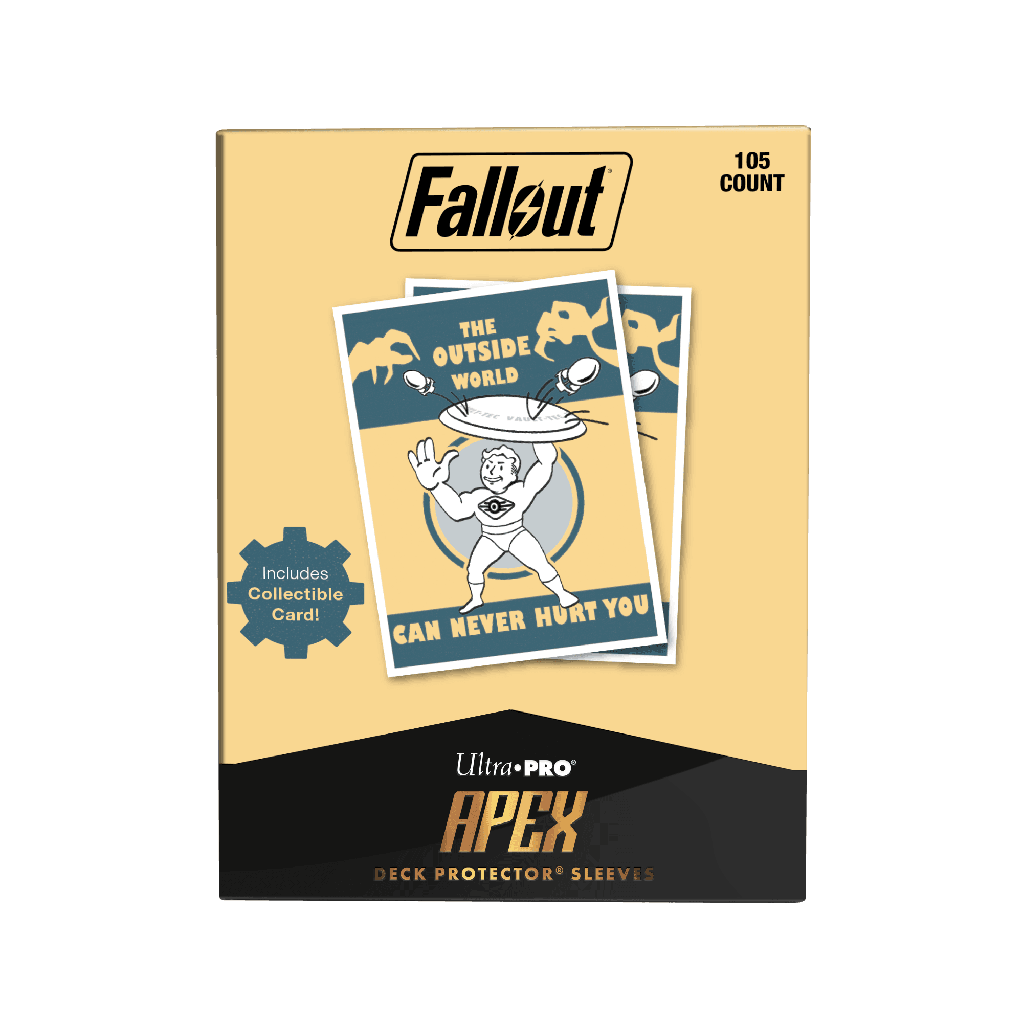 Ultra Pro Fallout Vault Boy - The Outside World 105ct APEX Deck Protector Sleeves