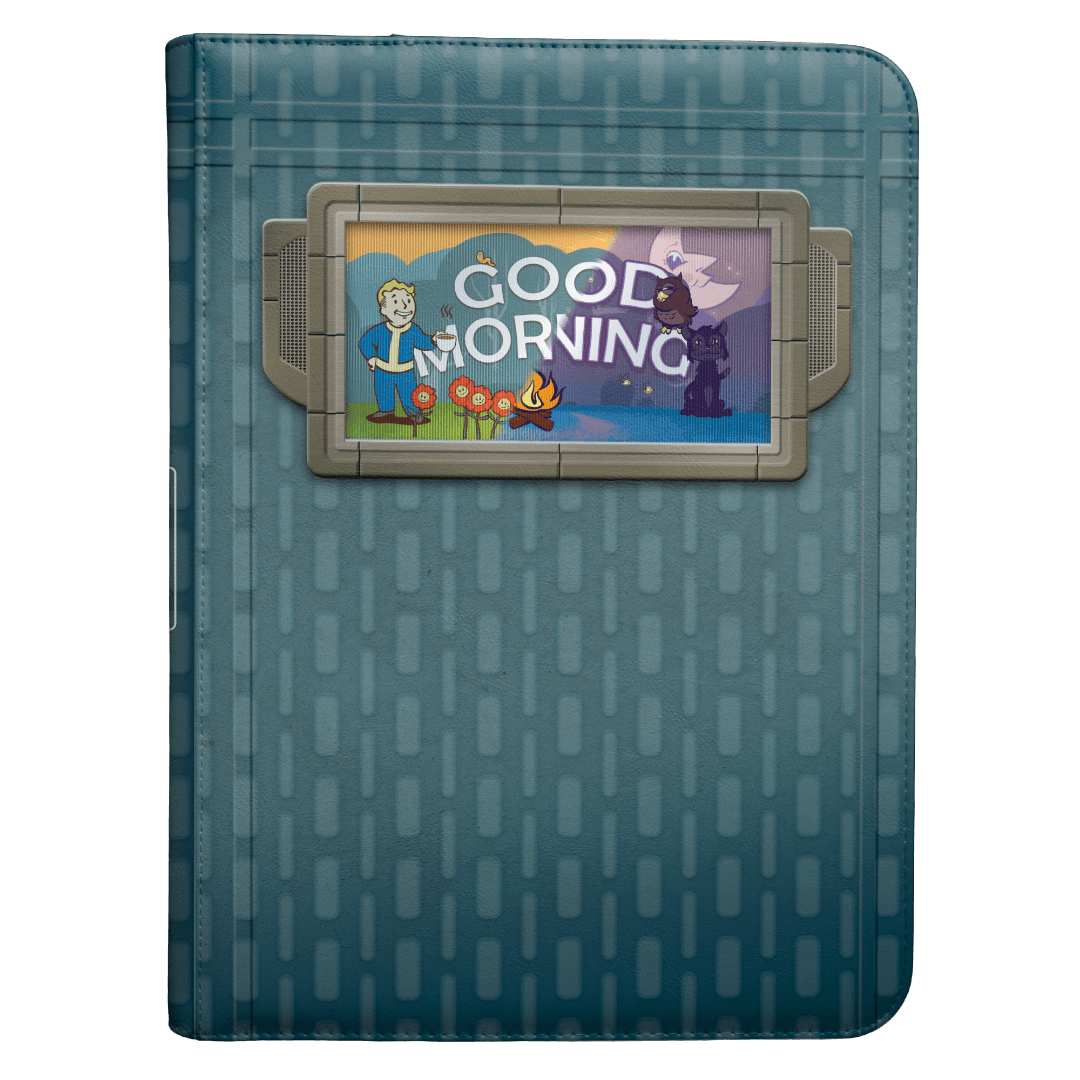 Ultra Pro Fallout Vault Boy - Good Morning/Good Evening Lenticular 9-Pocket Zippered Premium Pro-Binder